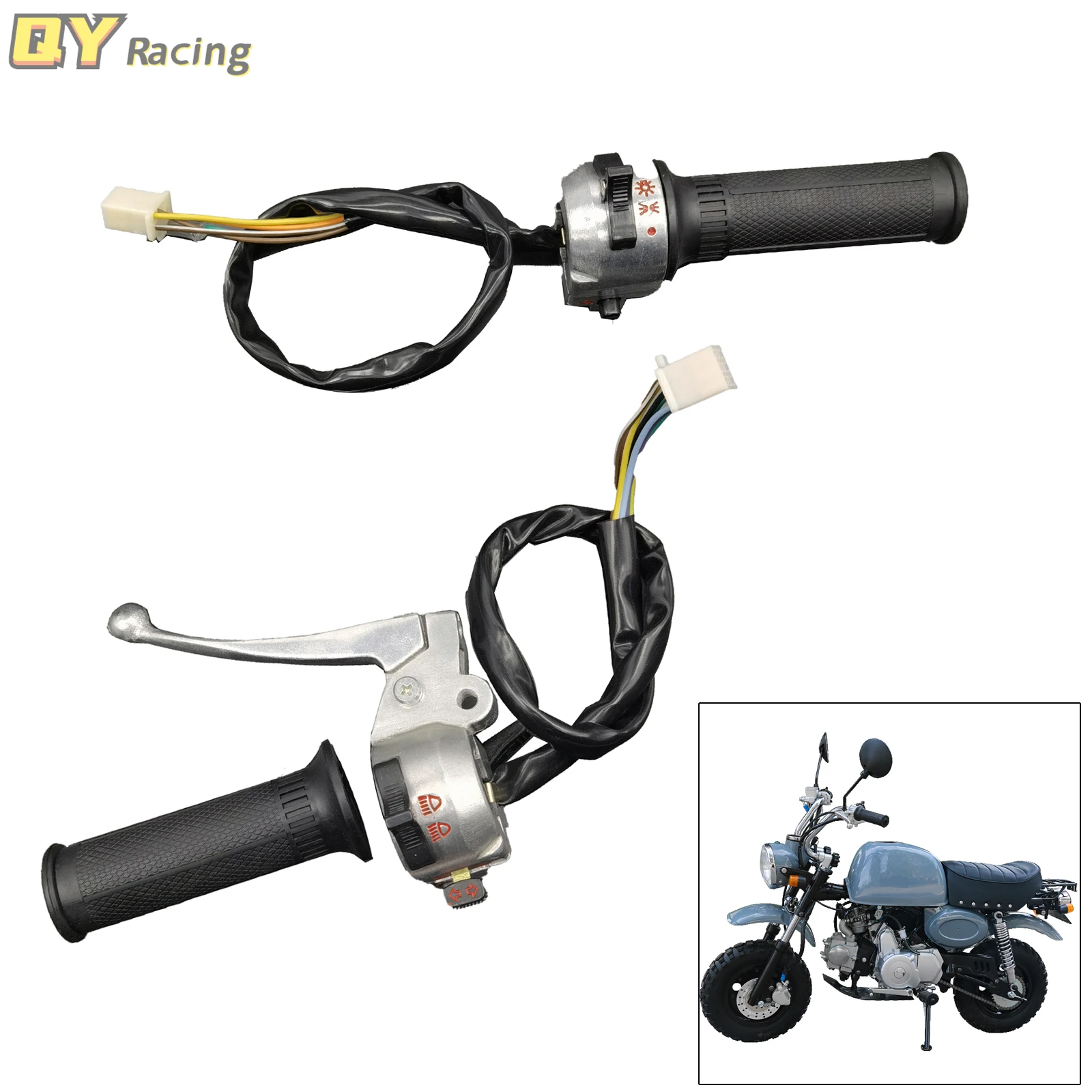 

Motorcycle Right and Left Handlebar Switch and 22mm Handle Grips For Honda Z50 Z50A Z50J Z50R Mini Trail Monkey Bike Parts