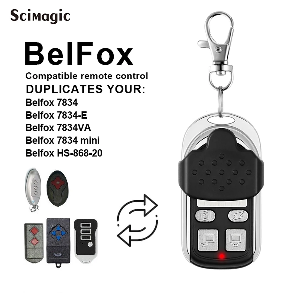 

Clone Belfox 7834 7834-E 7834VA 7834 Mini HS-868-20 Garage Door Remote Control 868mhz Belfox 868 Gate Opener Copy