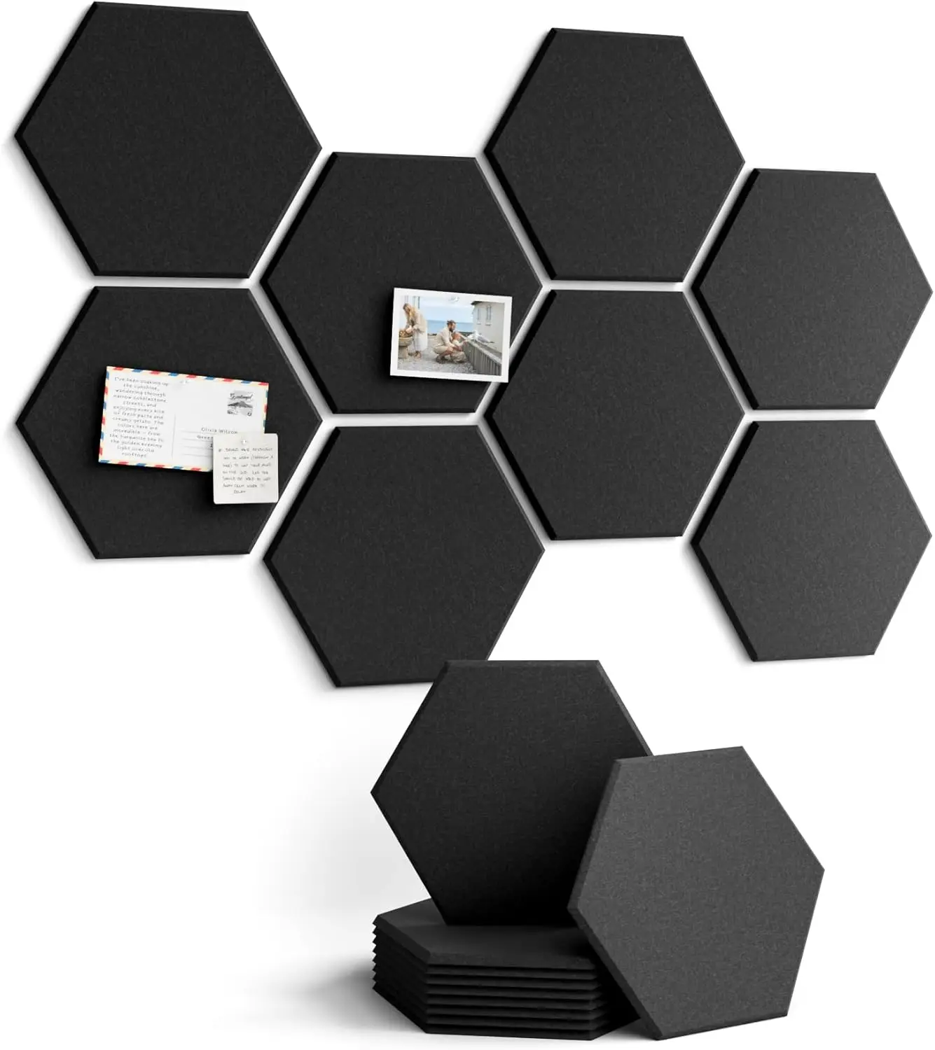 Acoustic Panels Sound Proof Panels High Density Hexagonal Design Absorb Noise Eliminate Echoes Acoustic Treatment 6/12/18 Pcs