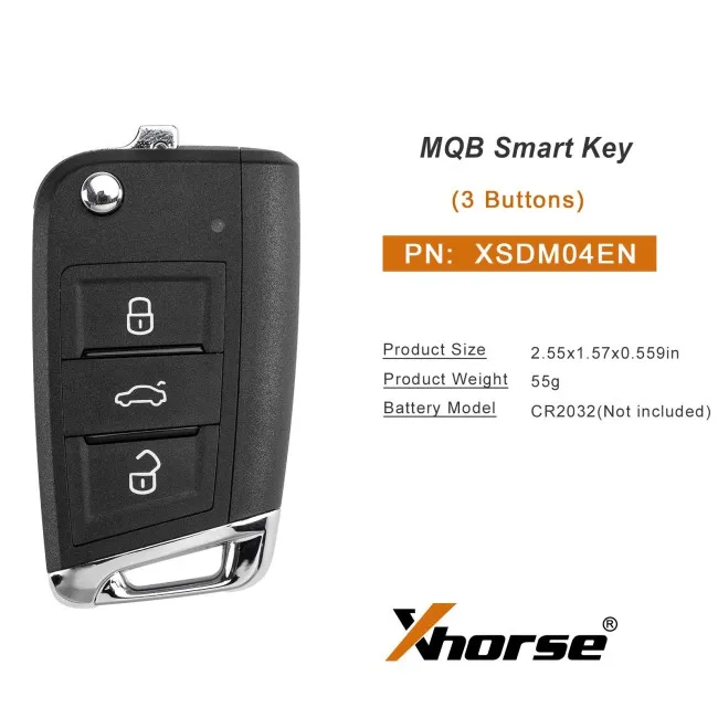 Xhorse Universal Smart Proximity MQB Style 3 Button Remote Key XSDM04EN Global Version