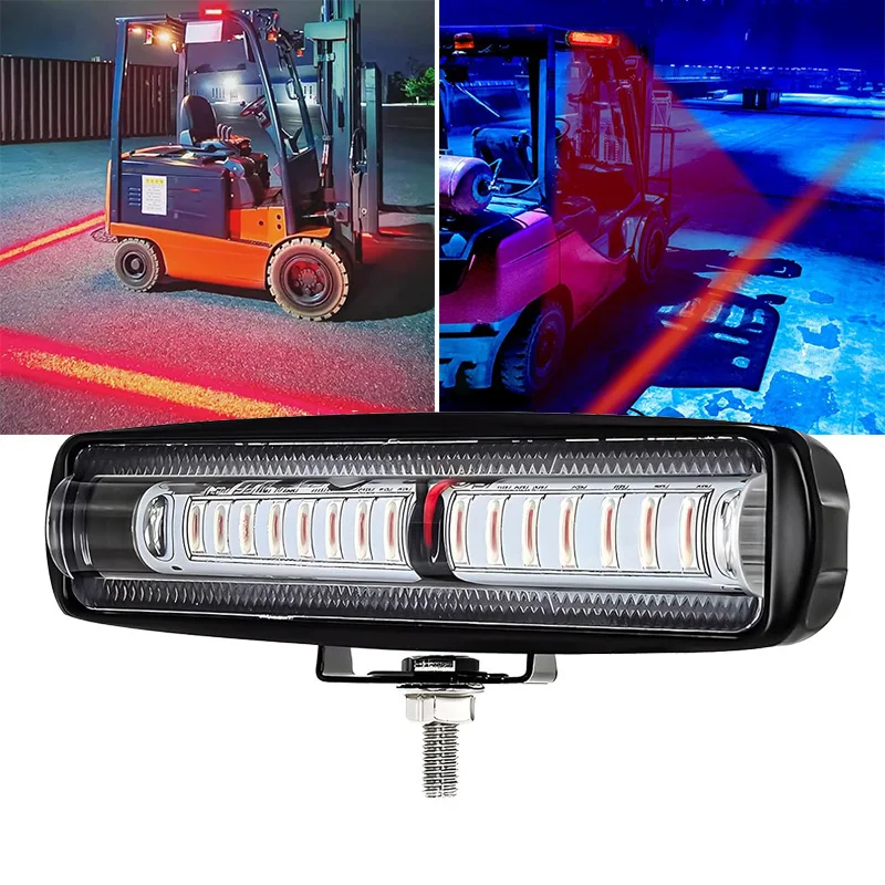 

30W LED Forklift Light 15LED Warehouse Warning Light Red Danger Area Light Truck Safety Lights Side Zone Warning Light Spotlight