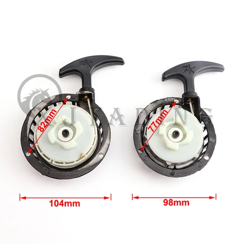 Imagen 2 del producto Arrancador de retroceso fácil de aleación para 47cc, 49cc, 50cc, motor de 2 tiempos, Mini Moto Dirt Bike, bicicleta de cohete de bolsillo, piezas de Quad ATV para niños