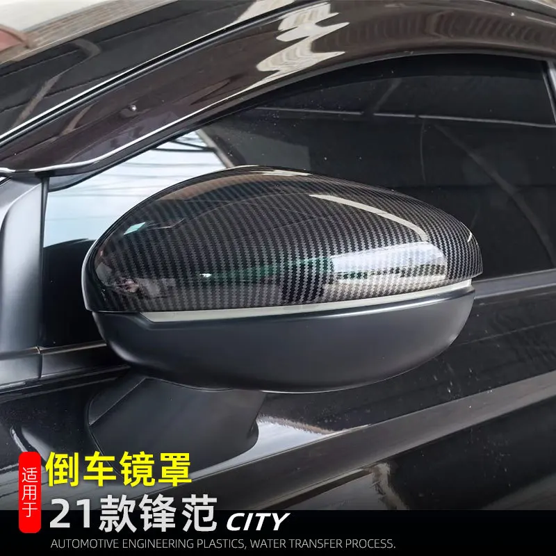 

For Honda City Hatchback GN2 GN3 2020 2021 2022 Chrome Rearview Mirror Cover Door Mirrors Cap Trim Sticker Car Accessories