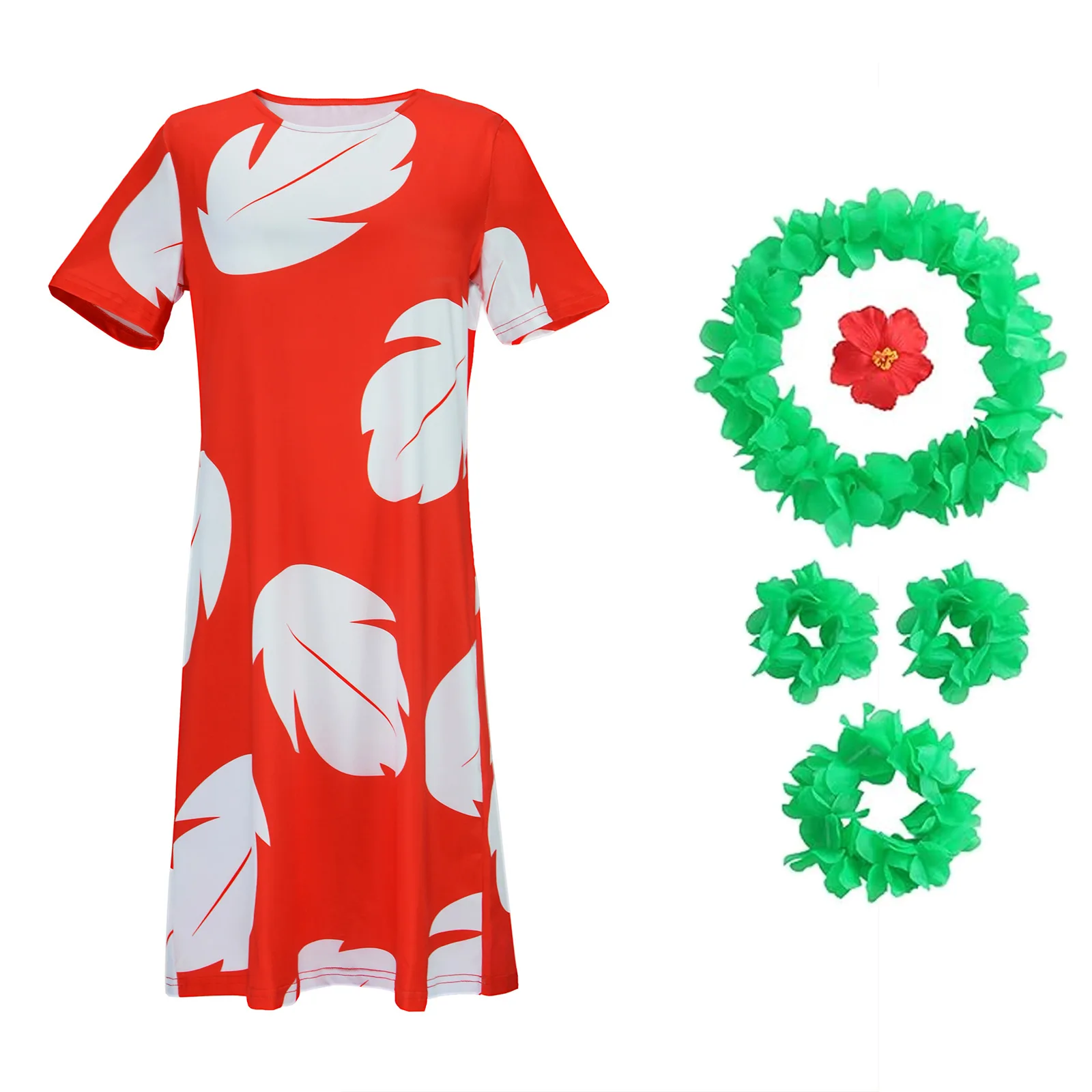 

Аниме Лило Косплей Костюм Красные Платья Девушки Женщины Хэллоуин Карнавал Косплей Лило Индивидуальная Одежда