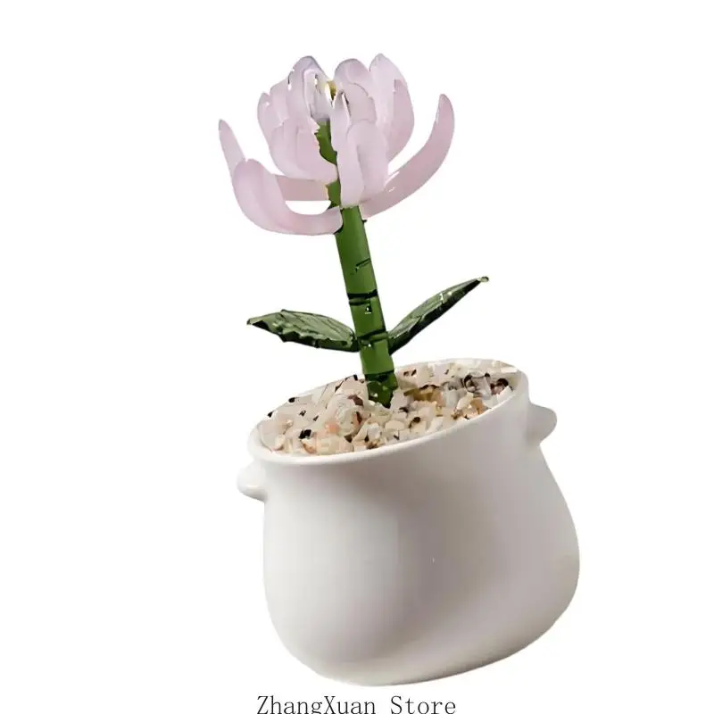 Künstliche Blumendekoration mit weißem Topf für die Präsentation Eingangstisch, 3 x – Detail 10