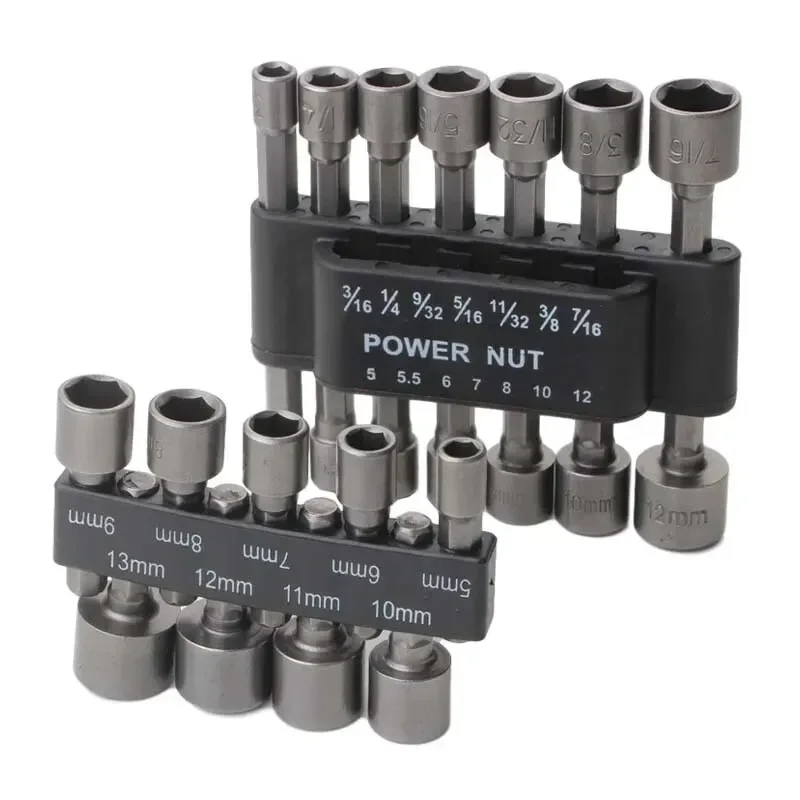 Powerful Socket Inner Hexagonal Wrench Hexagonal Handle Screwdriver Socket Extension Rod Pneumatic Screwdriver Insert Tool Set image 2