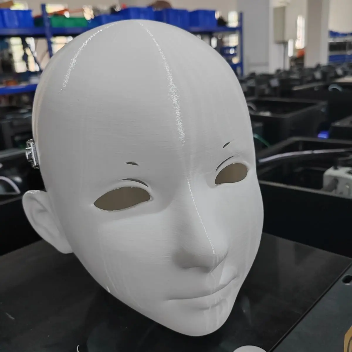 Personalizacja Postaci Chłopiec/Bily Kigurumi Półmaska z Zamkiem Anime Cosplay Kigurumi Maska DIY Anime Biała Forma