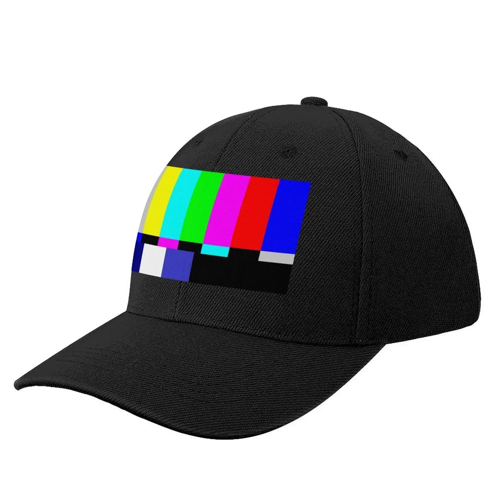 

Testing Television TV Test Pattern Tube Tele Please Stand By Baseball Cap Cosplay Military Tactical Cap fishing hat Male Women's