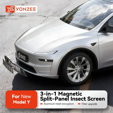YZ Model 3/Y/YL Juniper Front Bumper Air Intake Guard Debris Insect net Lower Bumper Grille car cover Juniper Accessories