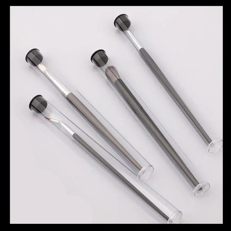 

Clear PVC Rotating Pen Holder Makeup Brushes Storage Tube Lightweight Cylindrical Container Gift Packaging Box