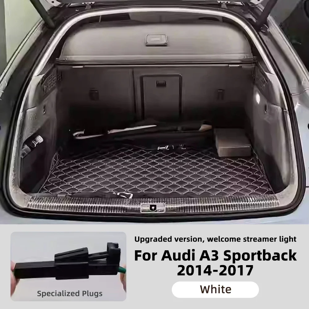 

Car LED Trunk Flow Strip Light for Audi A3 A4 A6 12V Rear Tailgate Atmosphere Lamp Waterproof Exterior Modification Accessories