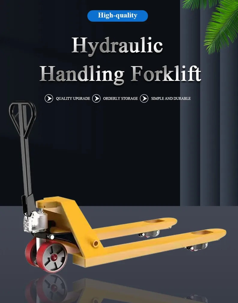 Mini Mobile Hand Pallet Truck 2000KG Rated Load Nylon Wheels