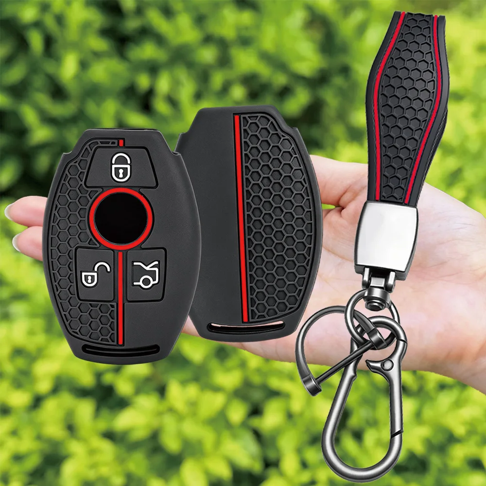 For Mercedes-Benz A-Class W176 B-Class G-Class W463 R-Class W251 GLA GLK C-Class W204 Silicone Remote Key Case Classic