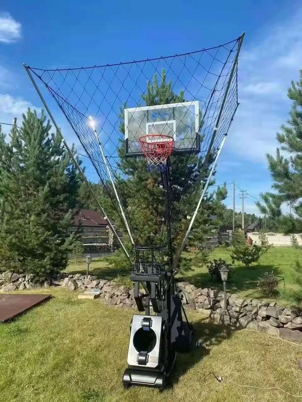 الجملة معدات التدريب التحكم عن بعد كرة السلة آلة الرماية الارتداد #2