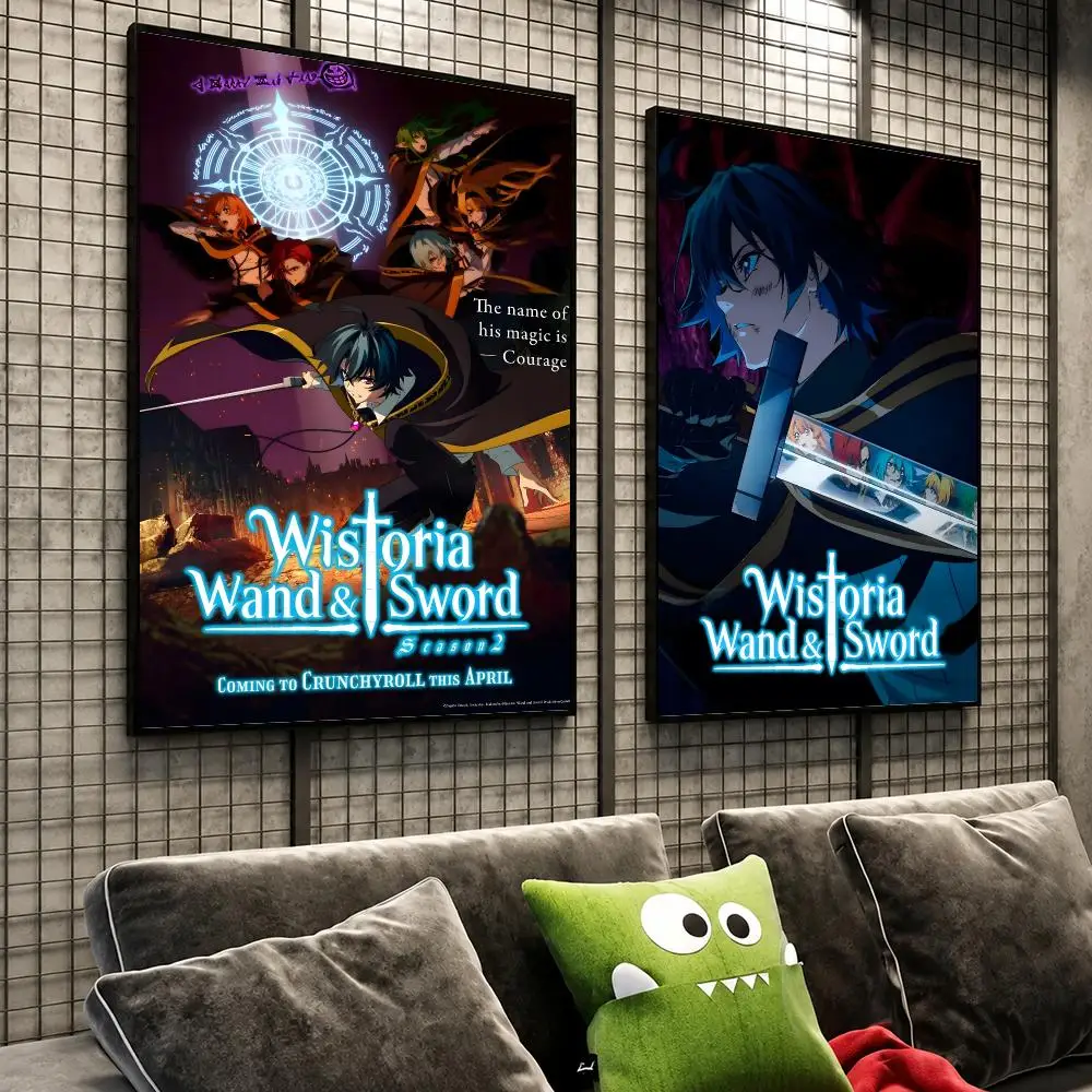 Anime Wistoria: Wand And Sword Magic Poster HD Self-Stick Wall Decor Bedroom Dorm Office Gaming Garage Bathroom Gift