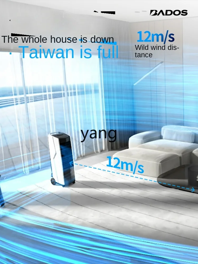 CX  Household Bedroom Cooling Light Sound Electric Fan Air Cooler Mobile Vertical Water-Cooled Tower Fan view 5
