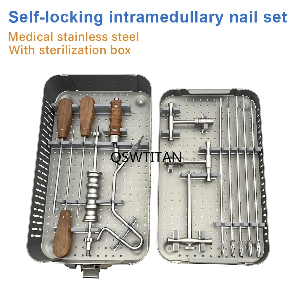 Orthopedics Humerus Self-Locking Intramedullary Nail Instrument Kit Orthopedics Tools Set Pet