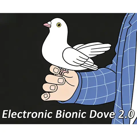 Electronic Bionic Dove 2.0 Remote Control Flying Dove Magic Trick Stage Illusion Prop Professional Magician Gimmick Accessories