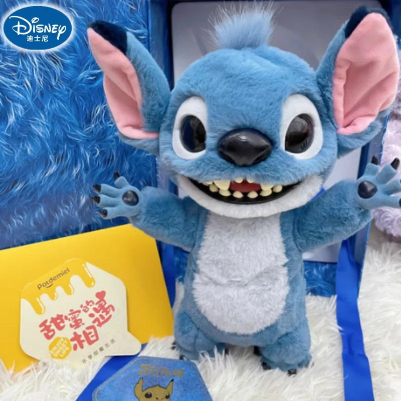 

Новогодний подарок: плюшевая фигурка Стич (16/28 см) от Disney, кавайная аниме-кукла Стич, подвеска для рюкзака, мягкая игрушка-брелок
