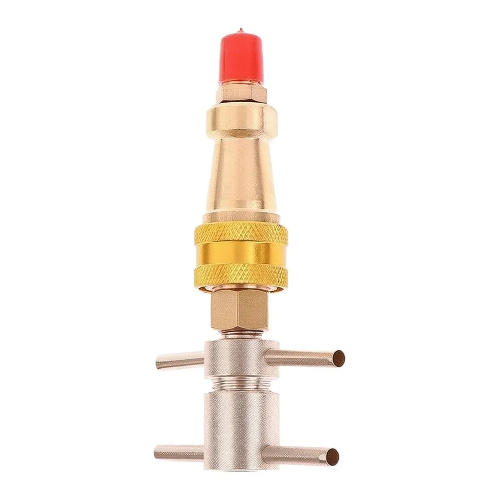 Solder-Free Refrigeration Coupling Tool Brass Quick Connector for Copper Tubing 125mm 74mm for HVAC Field Work