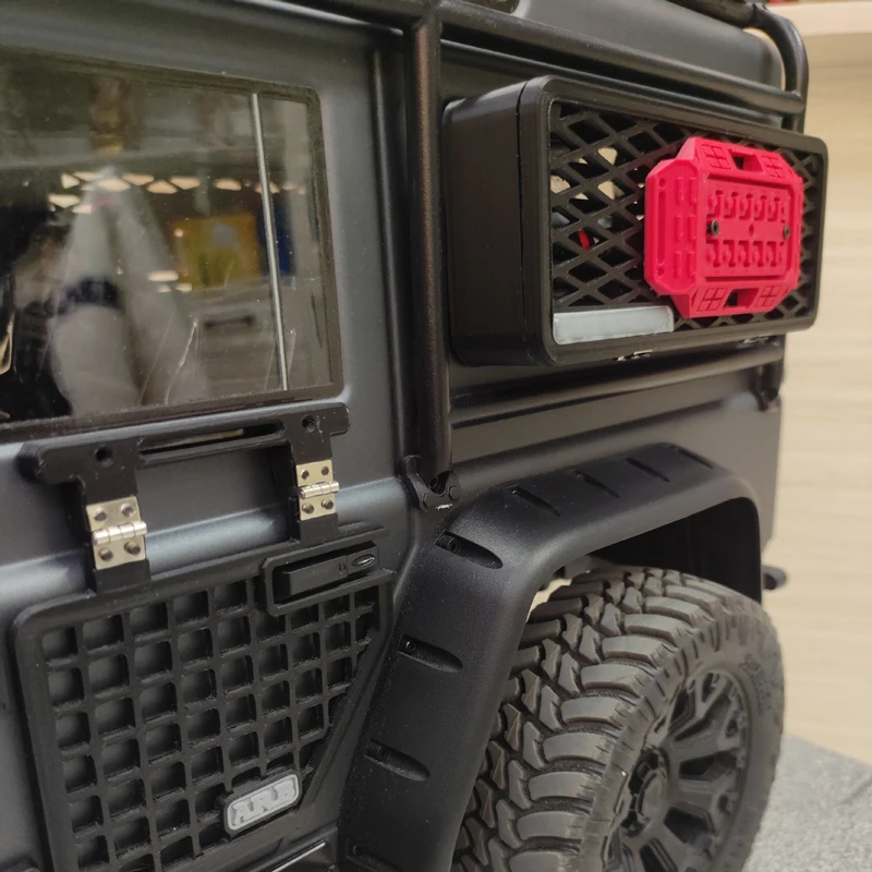 1Set Scomparto per attrezzature fuoristrada Contenitore per dispositivi PLA stampato in 3D Accessorio Mofdified per auto da arrampicata RC MJX H8H in scala 1/8