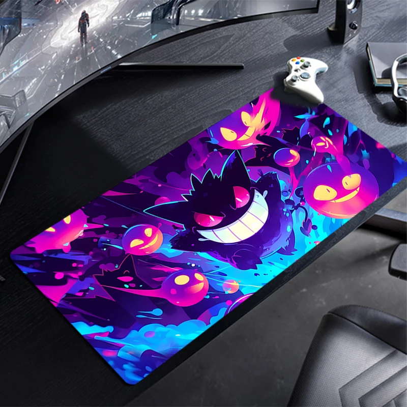 Mouse Pad G-Gengar Non-Slip Rubber Edge locking mousepads Game play mats notebook computer P-Pokémon Home Decor Fashion handsome