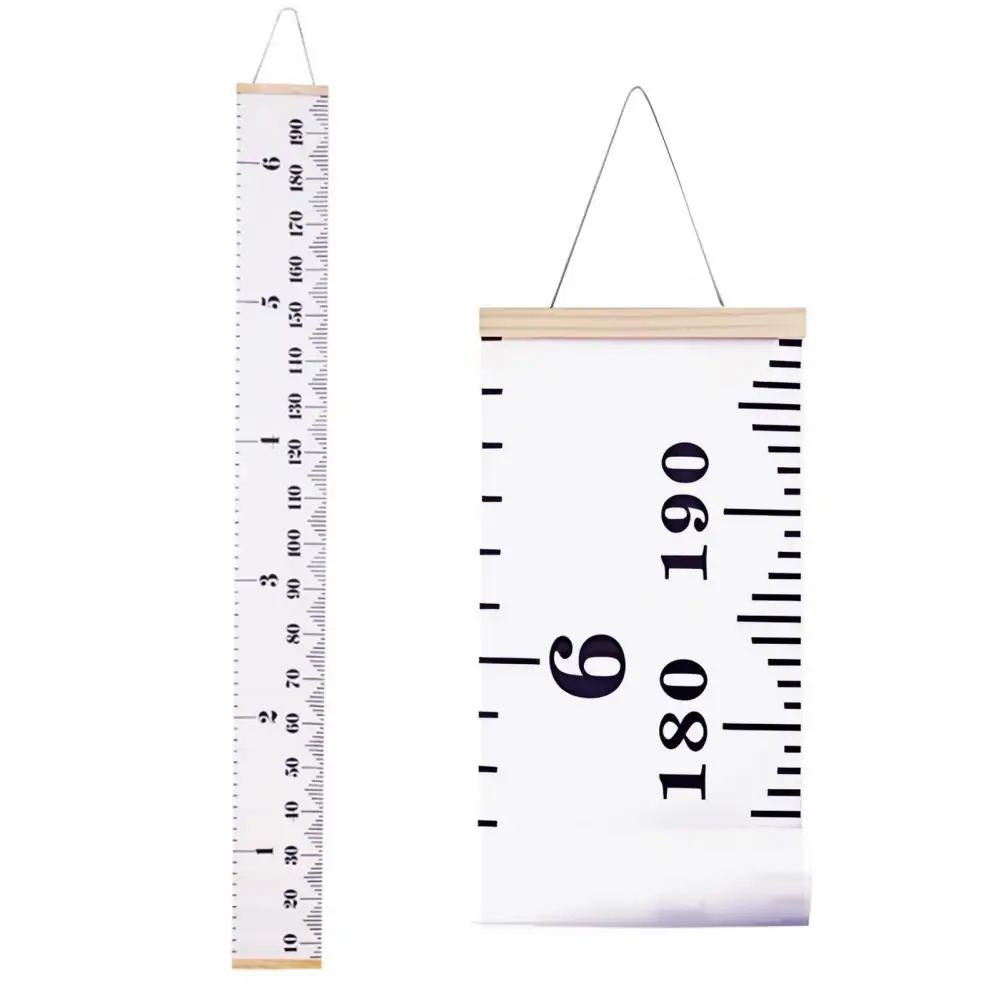 

Wall Hanging Kids Growth Chart Precise Scale Children Room Nursery Bedroom Removable Canvas Height Measurement Ruler