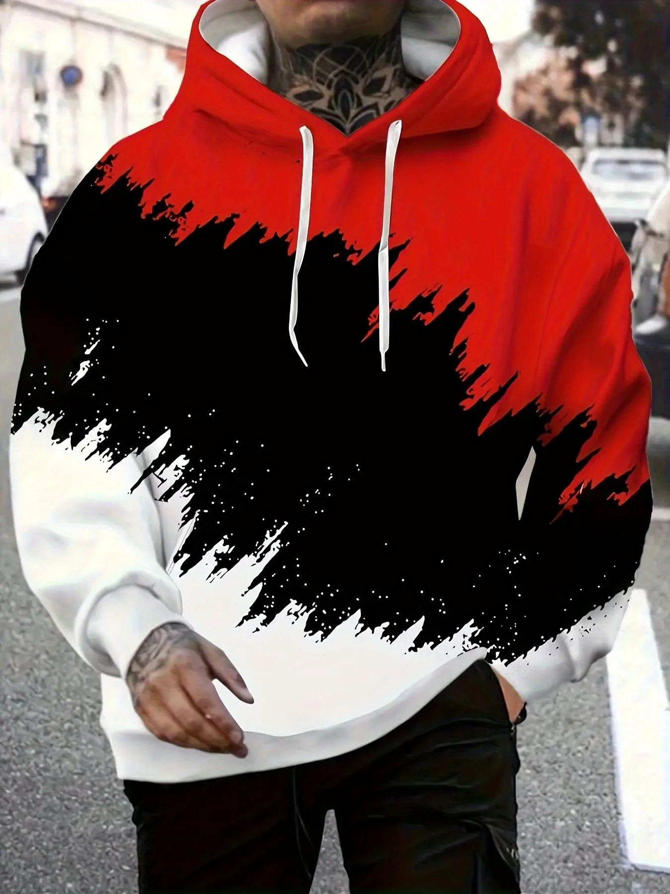 

Men'S Hooded Sweatshirt Regular Fit Casual Athletic Wear for Gym, Everyday Outfits Workout Clothing Breathable Material