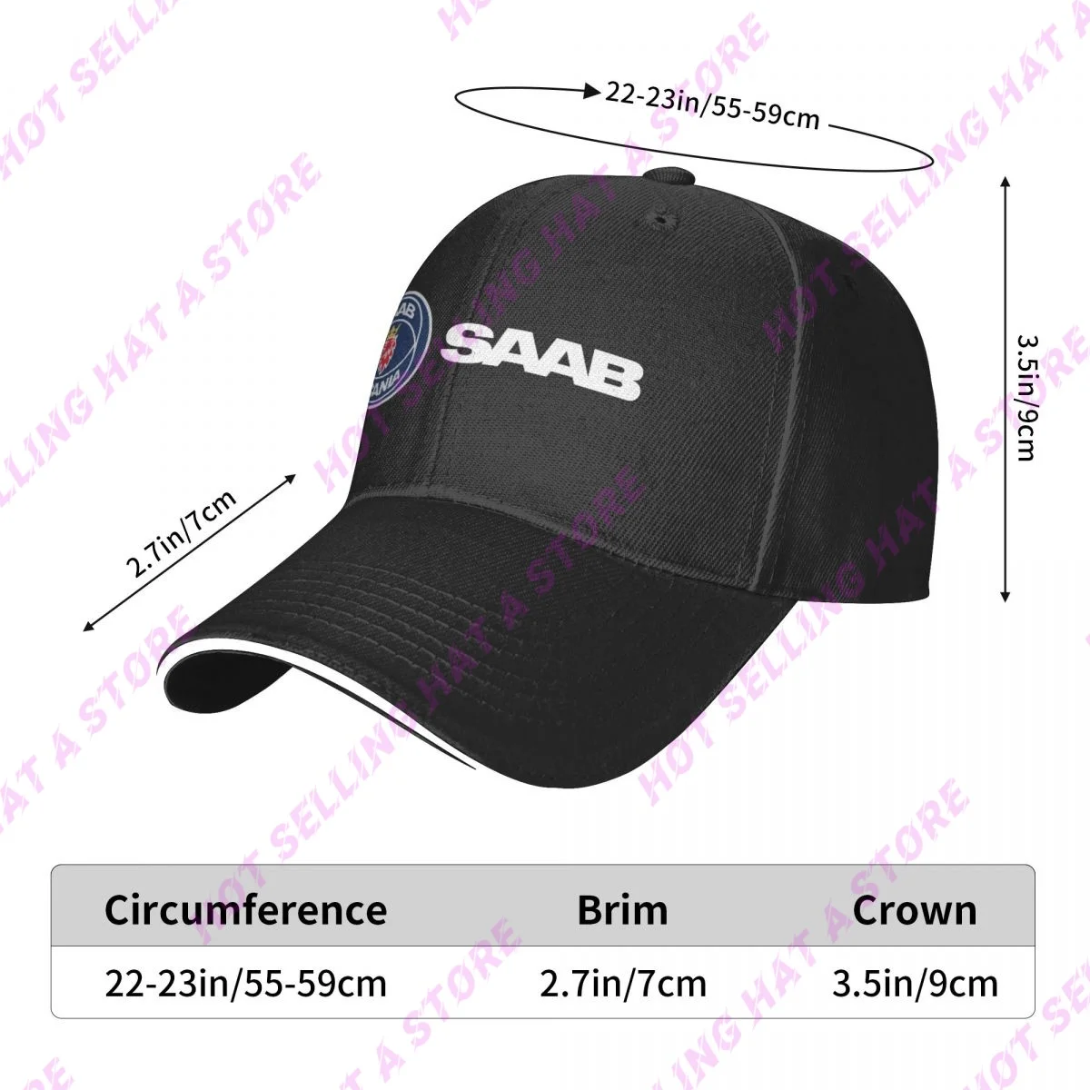 Summer Men Cap SaabS Multiple Colour Baseball Cap Adjustable Unisex Hat Adult Children Hat Shade Sport Baseball Hats Hip Hop Hat