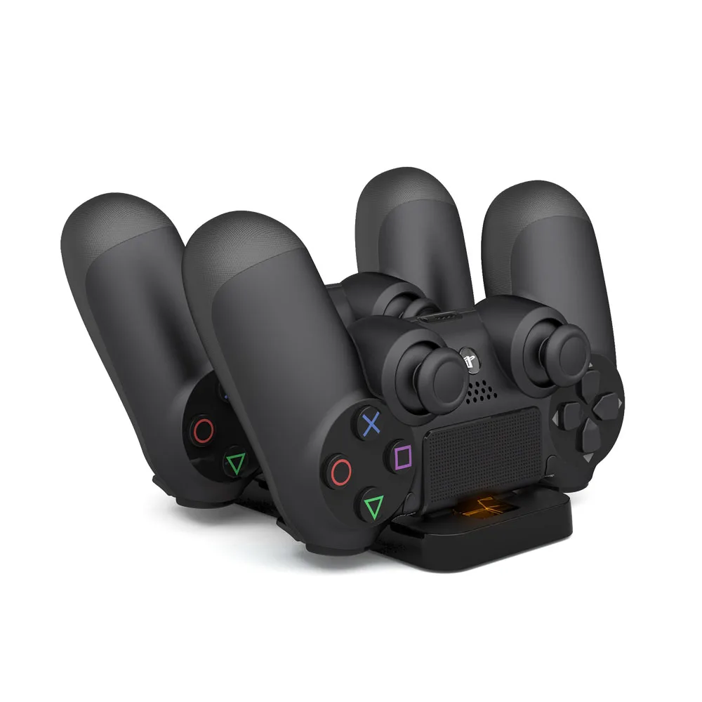 PS4 Slim Pro Wireless Controller Ladestation Ultradünne Dual-Ladestation Gamepad Controller Dual Handle Wireless Ladegerät