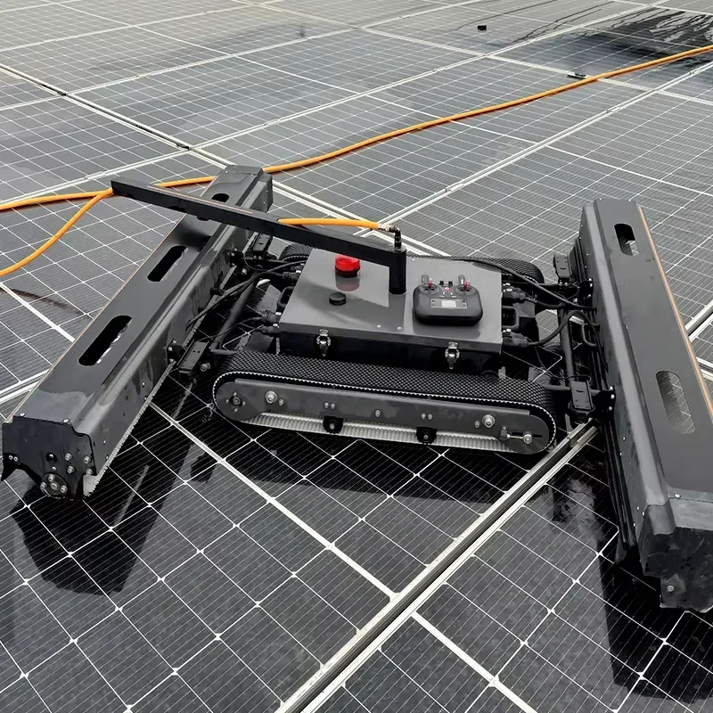 SUNNOVA L1 High Efficiency 3MW/Day Dual Brush Solar Panel Cleaning Suitable for 20 ° PV Farm Maintenance