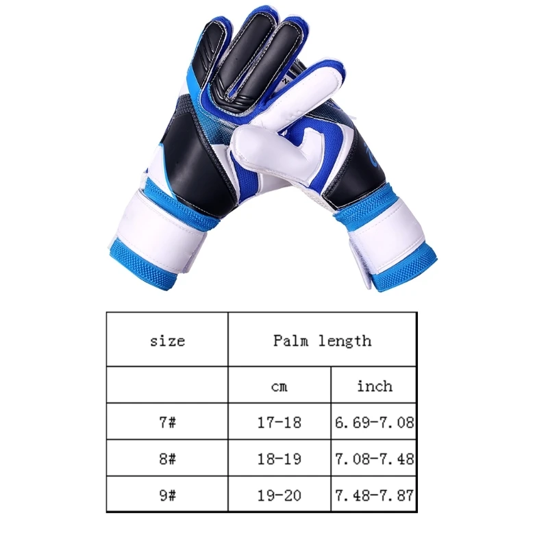 2Pcs Finger Protections Non-Slip Breathable Gloves Strong Grip Goalkeeper Gloves