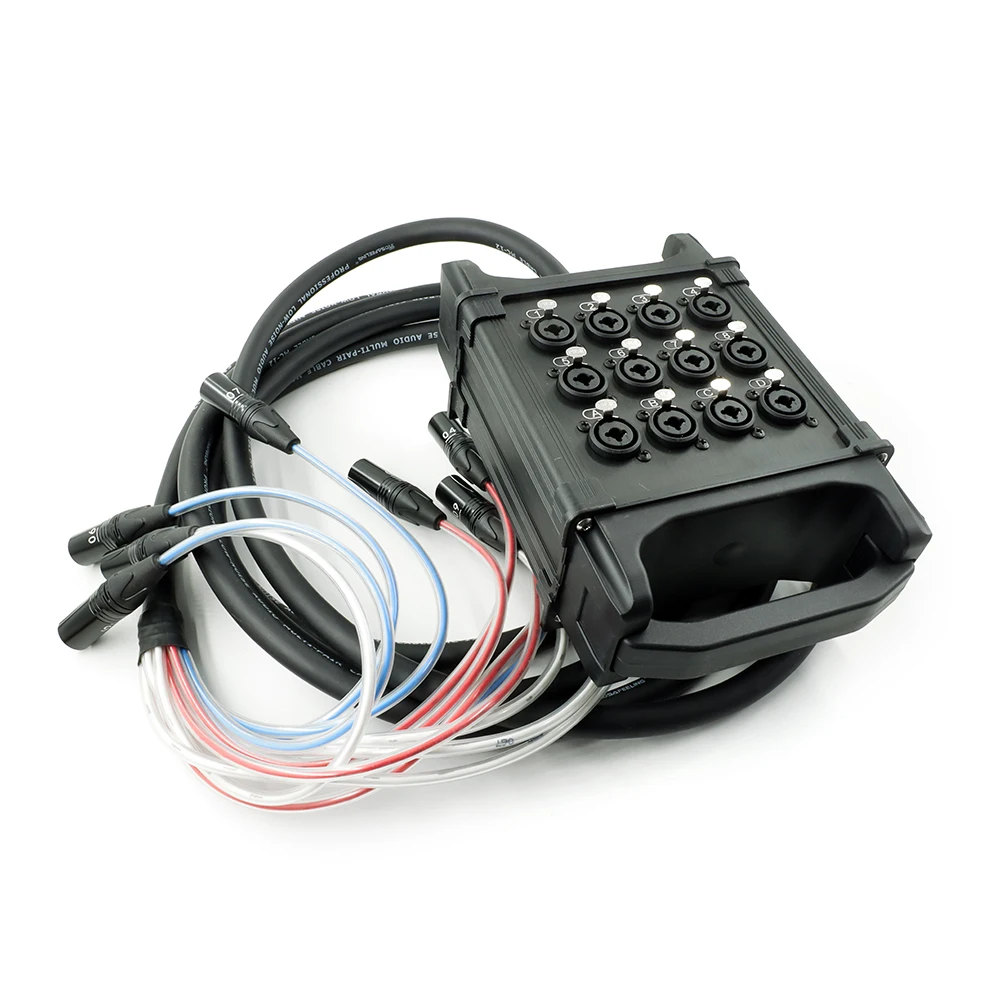12 طرق 3PIN XLR ذكر إلى XLR/6.5 مللي متر 6.35 مللي متر أنثى المهنية متعددة الوسائط هيئة التصنيع العسكري مرحلة إشارة الأداء كابل محمول الصوت