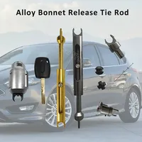 Alloy Bonnet Engine Cover Hood Lock Front Grille Connecting Tie Rod Cylinder Key For Ford Focus 2 MK2 C-MAX 2003 accessories