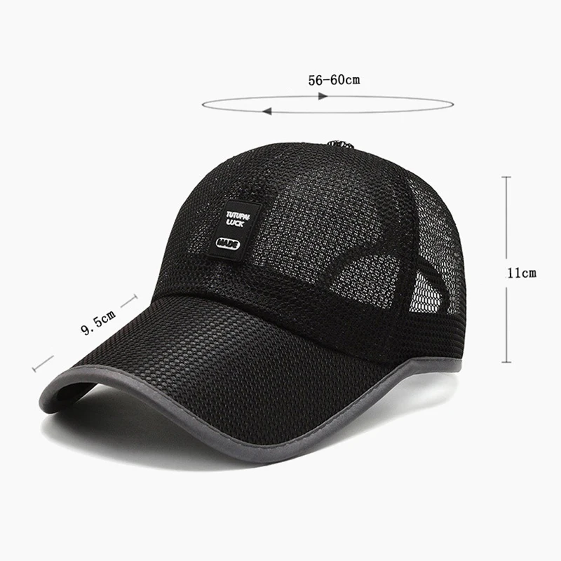 NIXHIT Summer Mesh Breathable Thin Sunscreen Women Men's Baseball Cap Outdoor Sports Hiking Climbing Driving Fishing Hat A255