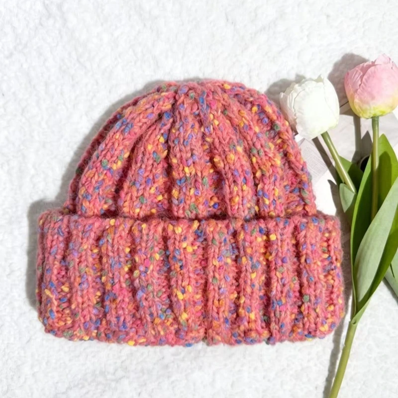 Neue Dopamine Plus Samt-Pullover-Strickmütze für Damen, Winter-Kälteschutzmütze, Verdickte Ohrenschutz-Wärmemütze – Detail 6
