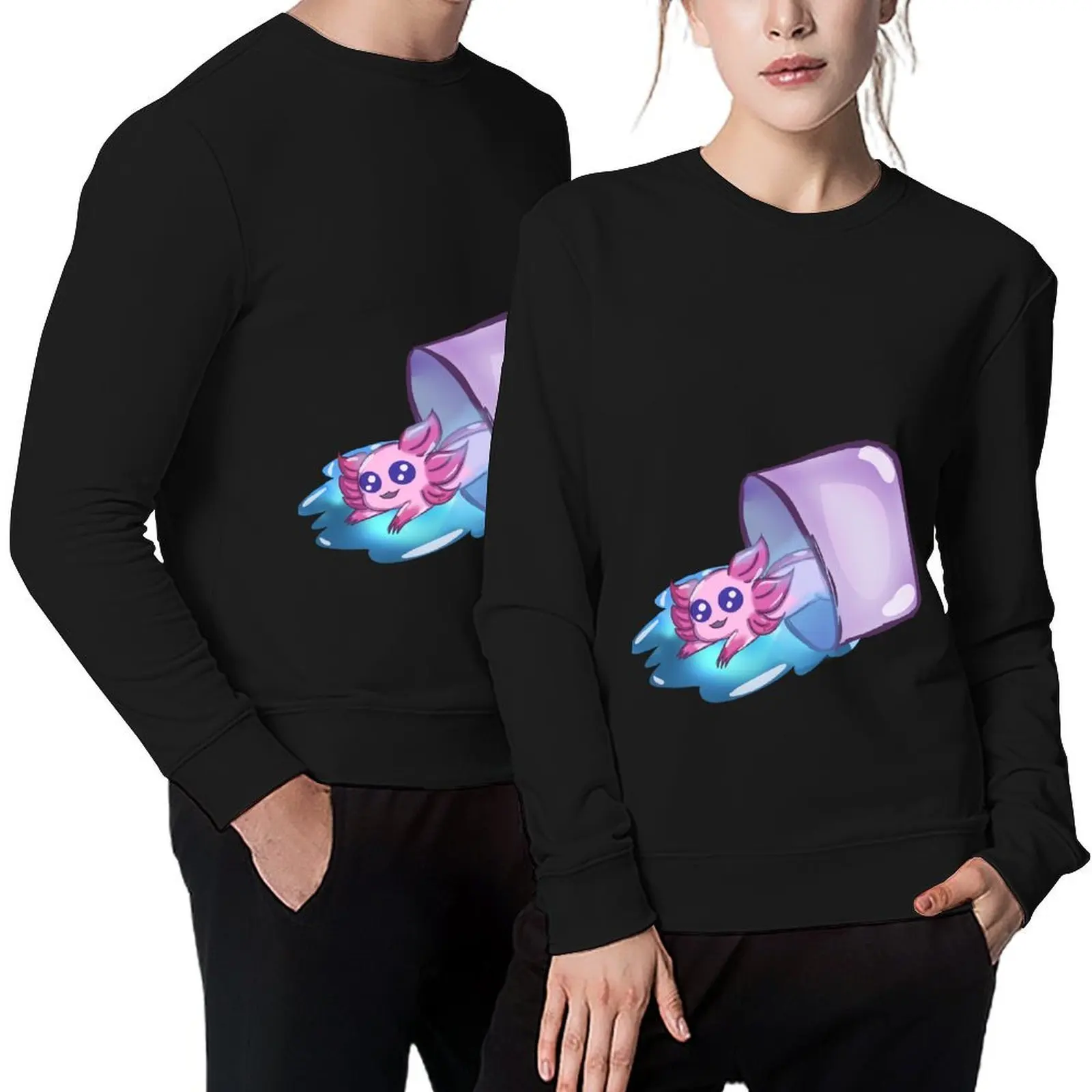 

Axolotl Water Bucket Pullover anime clothing mens clothing men clothes men wear winter man sweatshirt