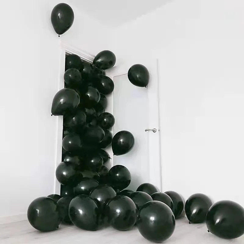 Black Latex Pearlescent Latex Balloon, Wedding Room Decoration, Birthday Party, Baby Shower, Adult