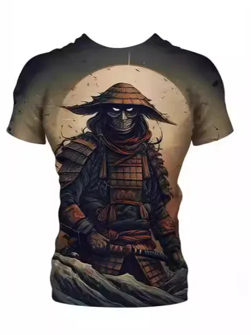 

Круглая мужская футболка с 3D аниме-принтом Ne Street Sle ort Sve Digital Inks Crewne Top Quali Невыцветающий Удобный крой