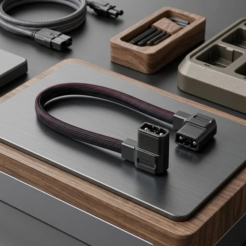 As Shown 20 Inch Power Cord Innovative Cable Design Tool Tools Curved Connector Cable Nylon Weaving Technology