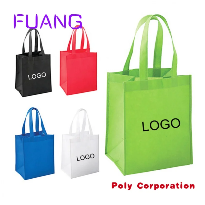 Custom Logo Print Supermarkt Eco Herbruikbare Boodschappentas Niet Geweven Tas