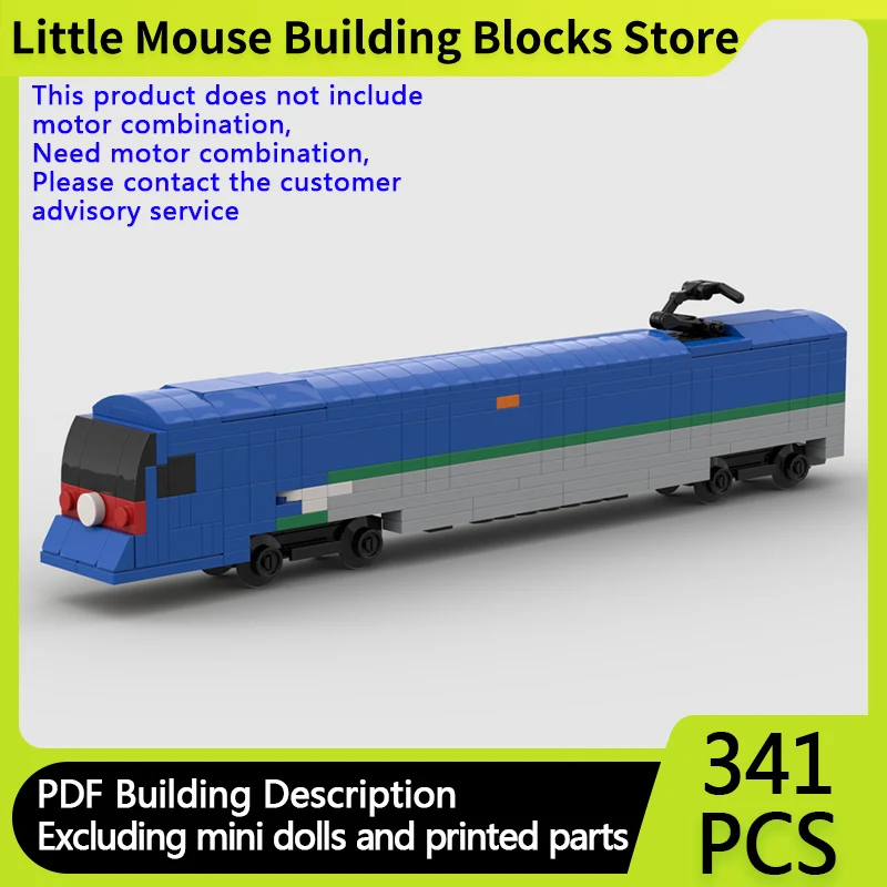 City Car Model MOC Building Bricks Airport Express Line A-Train Carriage Modular Technology Gifts Holiday Assemble Toys Suit