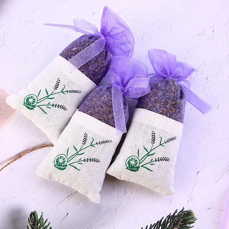 Natural Dried Flowers Lavender Bud Flower Sachet Bag Filling Real Lasting Lavender Car Room Air Refreshing Fragrance Sachets Bag