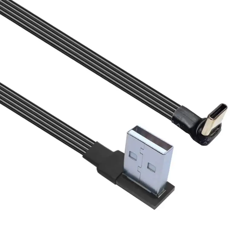 L4MD USB C Kabel Typ C Ladung schnelles rechter USB auf USB C -Kabelunterstützung 480 Mbit / s Daten und 10W – Detail 10