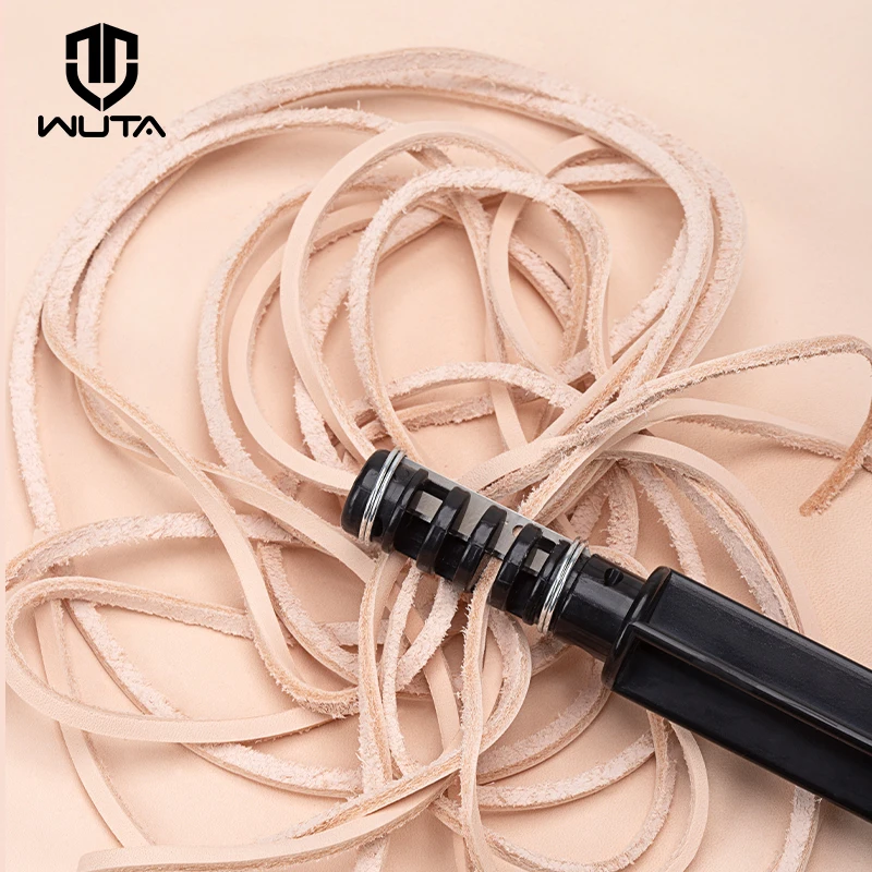 Leather Strap Cutter Cord Knife Lace Maker Tool Strip Rope Hand Cutting Wire with 3 Blades DIY Weaver Leather Craft Lacing Tools