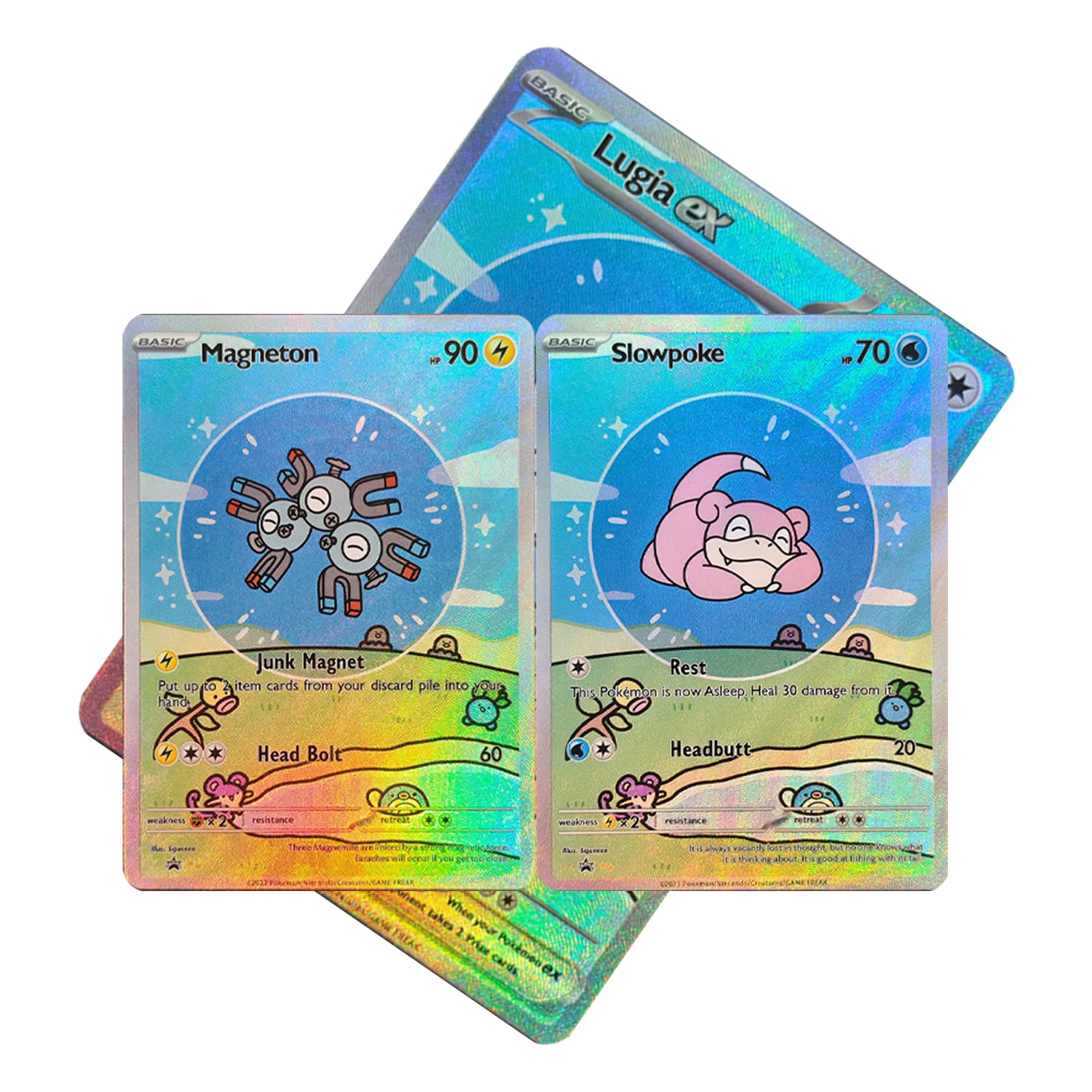 DIY Tcg Collection Card Bubble Sleep Theme Charizard Dedenne Greninja Lugia High Quality Holo Foil Full Art Anime Game Card Gift