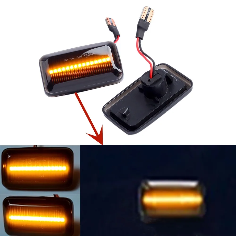 2PCS Dynamic Side Marker Lights LED Turn Signal Lamps For Porsche 959 968 For Audi Cabriolet Coupe B2 B3 For VW Caddy Corrado