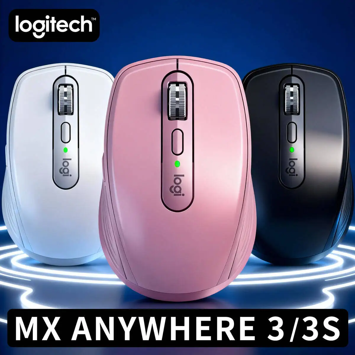 

Premium Logitech MX Anywhere 3S Wireless Mouse 4000DPI Dual Mode High Precision for Professional Office