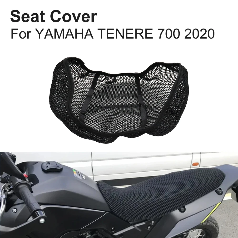 

For YAMAHA TENERE 700 2020 T700S Motorcycle Seat Cover 3D Mesh Fabric Non-Slip Breathable Heat Insulation Protection Cushion