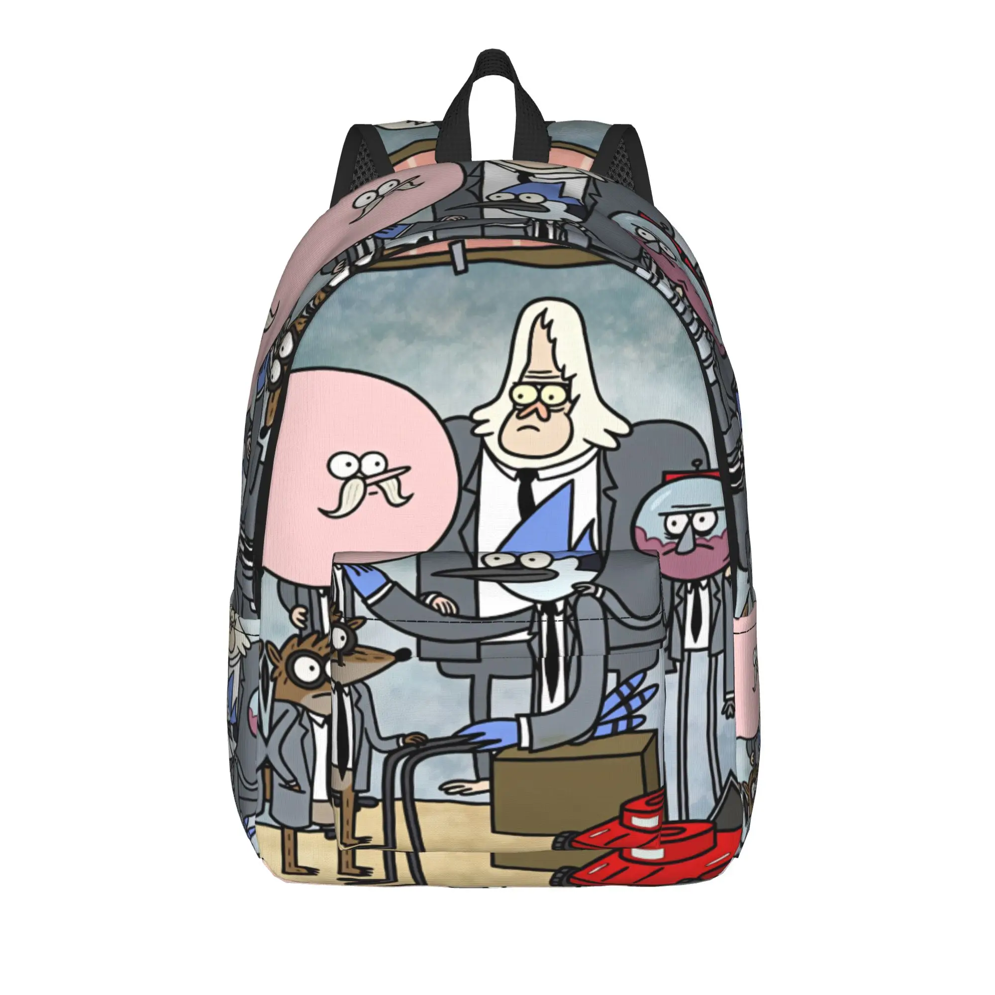 Mordecai And Rigby  Backpack  Fashion Backpacks Unisex Sport Breathable School Bags Custom Rucksack